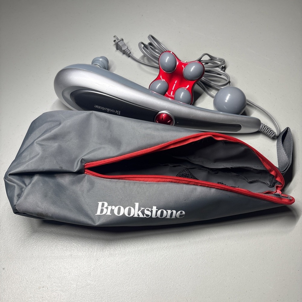 Brookstone F-271 Active Sport Massager  Head Handheld Wand Body Muscle Relief